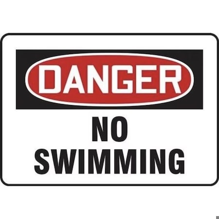 Accuform OSHA DANGER SAFETY SIGN NO SWIMMING MADM028XL MADM028XL
